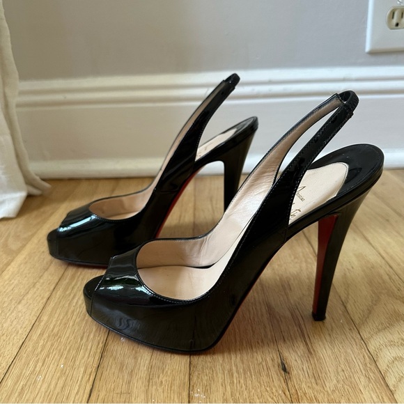 Christian Louboutin No PRIVE 120 Sling Back Heels - Picture 5 of 11